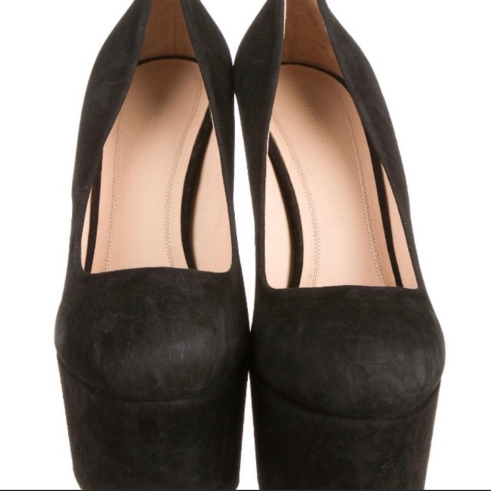 Celine suede platform pumps, NWB sz 10 - Picture 5 of 8
